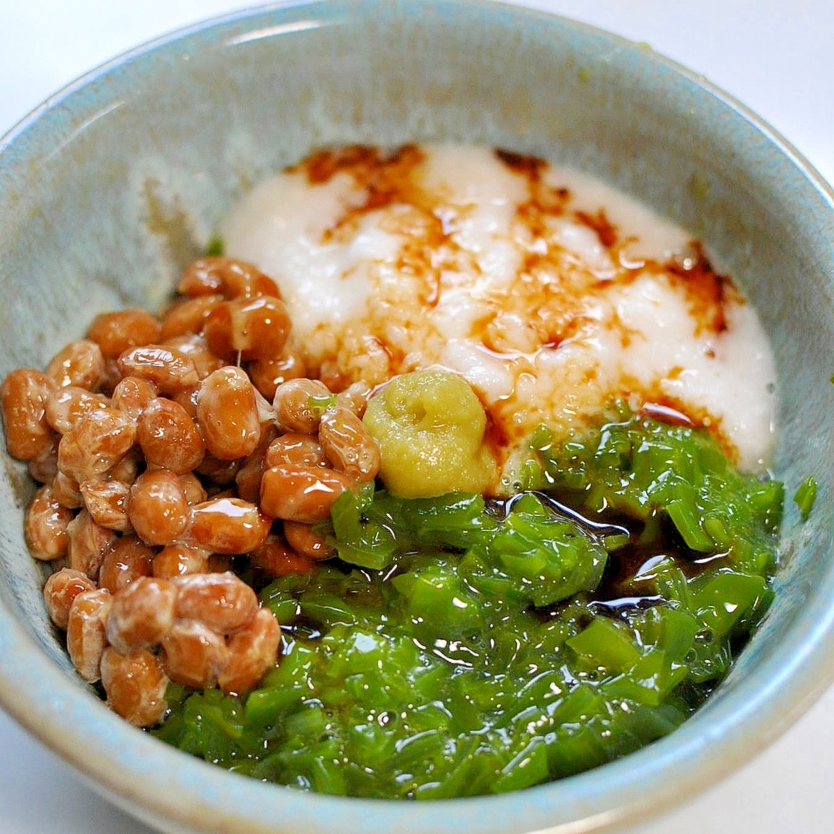 混ぜて美味しい とろろ納豆めかぶ レシピ 作り方 By ねこすけ 楽天レシピ